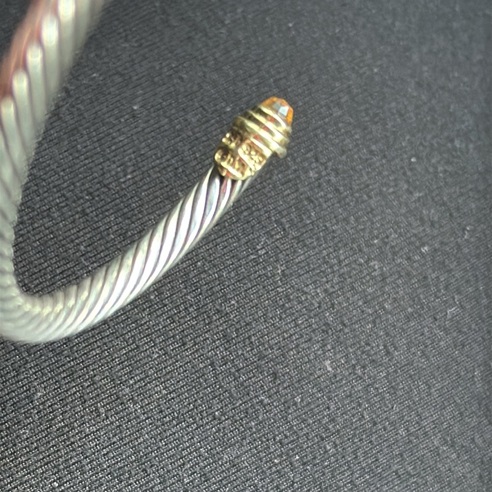 David Yurman Citrine Cable Bracelet Size Small - Picture 4 of 5